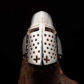 Knights Templar Ring - Sterling Silver Knight Helmet