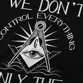 Knights Templar T-shirt - Printed Black Polyester - Bricks Masons