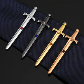 Knights Templar Tie clip - Copper Material Sword Shape