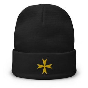 Order Of Malta Commandery Beanie - Golden Embroidery