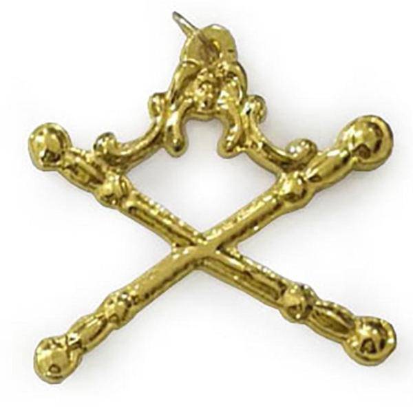 Marshal Blue Lodge Officer Collar Jewel - Gold Metal - Bricks Masons