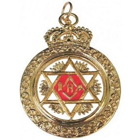 Knights of St. Andrew Scottish Rite Collar Jewel - Double Sided Gold Metal