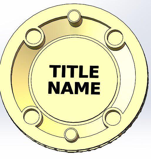 Master Mason Blue Lodge Ring - White Gold Plated & 18k Yellow Gold Face - Bricks Masons