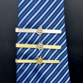 Masonic Cufflink - Sprig of Acacia Leaf Gold & Silver Plating - Bricks Masons