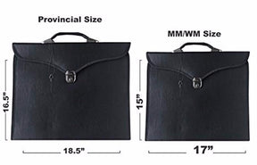 Master Mason Blue Lodge Apron Case - Multiple Colors Square & Compass G MM/WM - Bricks Masons