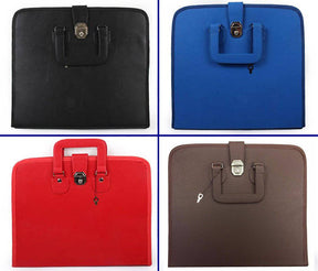 Master Mason Blue Lodge Apron Case - Multiple Colors Square & Compass G MM/WM - Bricks Masons