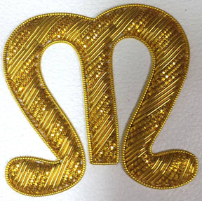 Master Mason Blue Lodge Apron - Red Velvet with Golden Bullion And Wire - Bricks Masons