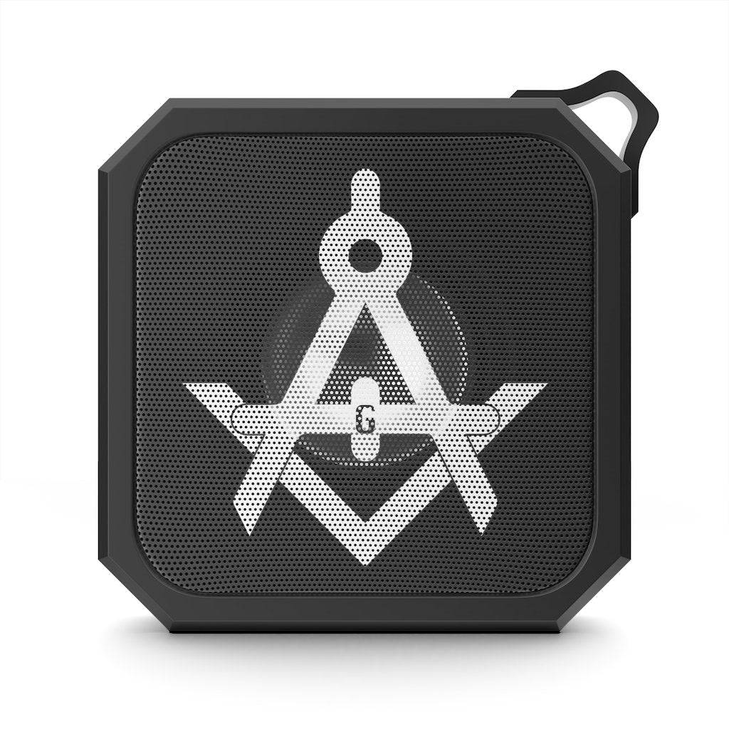 Master Mason Blue Lodge Bluetooth Speaker - Black with Square & Compass G - Bricks Masons