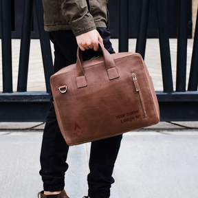 Master Mason Blue Lodge Briefcase - (Medium/Large) - Bricks Masons