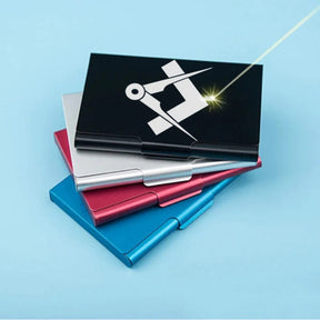 Master Mason Blue Lodge Business Card Holder - Various Colors - Bricks Masons
