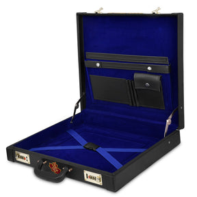 Master Mason Blue Lodge Canada Regulation Apron Case - Black Emblem Machine Embroidery Personalization Various Sizes & Materials