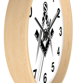 Master Mason Blue Lodge Clock - Square & Compass G - Bricks Masons