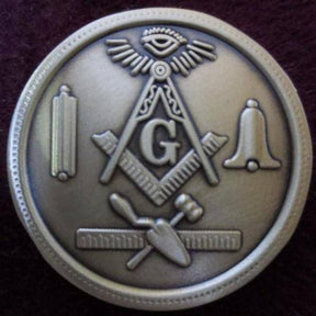 Master Mason Blue Lodge Coin - Metal 200th ANNIVERSARY PULTNEYVLILLE LODGE - Bricks Masons