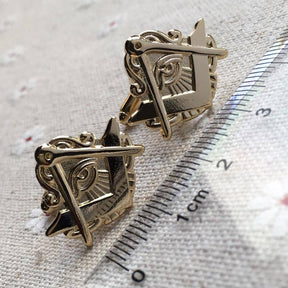 Master Mason Blue Lodge Cufflink - Eye Of Providence - Bricks Masons
