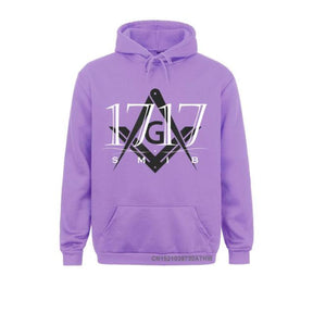 Master Mason Blue Lodge Hoodie - 1717 SMIB Square and Compass G [Multiple Colors] - Bricks Masons
