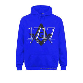 Master Mason Blue Lodge Hoodie - 1717 SMIB Square and Compass G [Multiple Colors] - Bricks Masons
