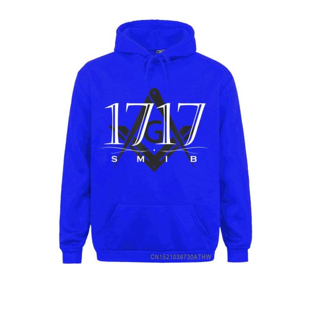 Master Mason Blue Lodge Hoodie - 1717 SMIB Square and Compass G [Multiple Colors] - Bricks Masons