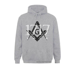 Master Mason Blue Lodge Hoodie - 1717 SMIB Square and Compass G [Multiple Colors] - Bricks Masons