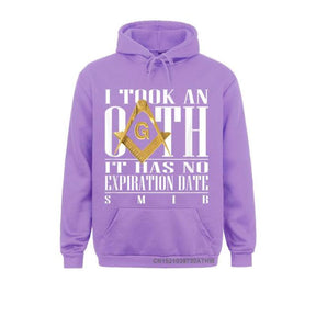 Master Mason Blue Lodge Hoodie - "I Took An Oath" Square and Compass G - Bricks Masons