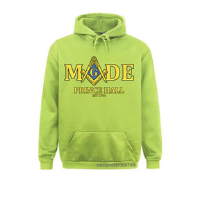Master Mason Blue Lodge Hoodie - Made Mason Prince Hall Square and Compass G [Multiple Colors] - Bricks Masons