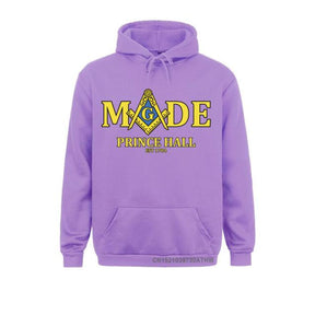 Master Mason Blue Lodge Hoodie - Made Mason Prince Hall Square and Compass G [Multiple Colors] - Bricks Masons