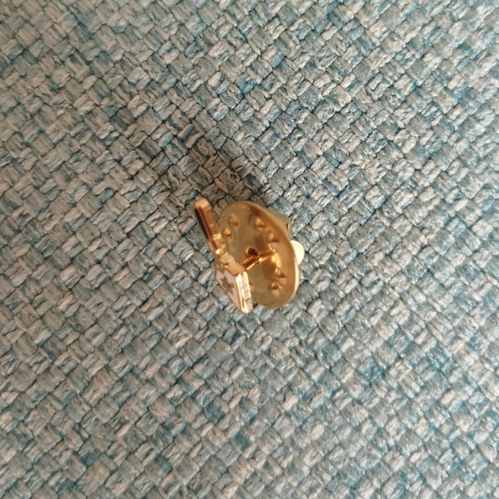 Master Mason Blue Lodge Lapel Pin - 12mm Brass Shovel - Bricks Masons