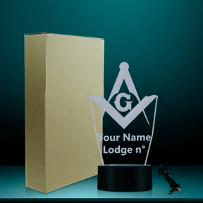 Master Mason Blue Lodge LED Sign - Various Colors - Bricks Masons