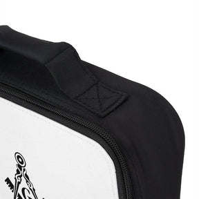 Master Mason Blue Lodge Lunch Bag - White with Square & Compass G - Bricks Masons