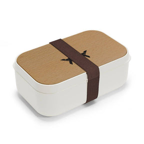 Master Mason Blue Lodge Lunch Box - Wooden Lid with Square & Compass G - Bricks Masons
