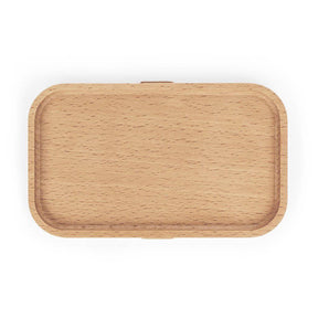 Master Mason Blue Lodge Lunch Box - Wooden Lid with Square & Compass G - Bricks Masons