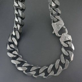 Master Mason Blue Lodge Necklace - Discrete Chain Silver - Bricks Masons