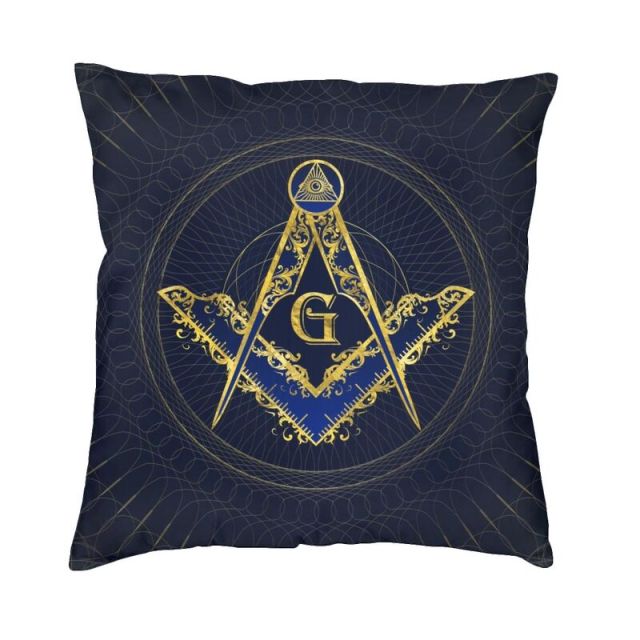 Master Mason Blue Lodge Pillowcase - (Various Colors) - Bricks Masons