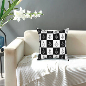 Master Mason Blue Lodge Pillowcase - Square and Compass G Pillow Cover - Bricks Masons