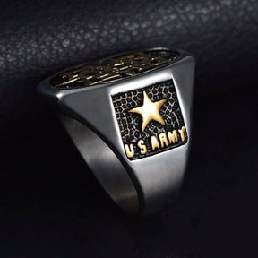 Master Mason Blue Lodge Ring - 7mm Titanium Steel - Bricks Masons