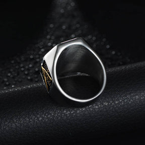 Master Mason Blue Lodge Ring - 7mm Titanium Steel - Bricks Masons