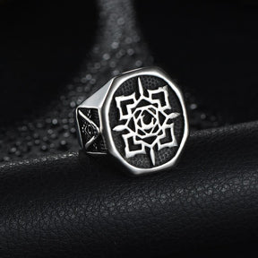 Master Mason Blue Lodge Ring - 7mm Titanium Steel - Bricks Masons
