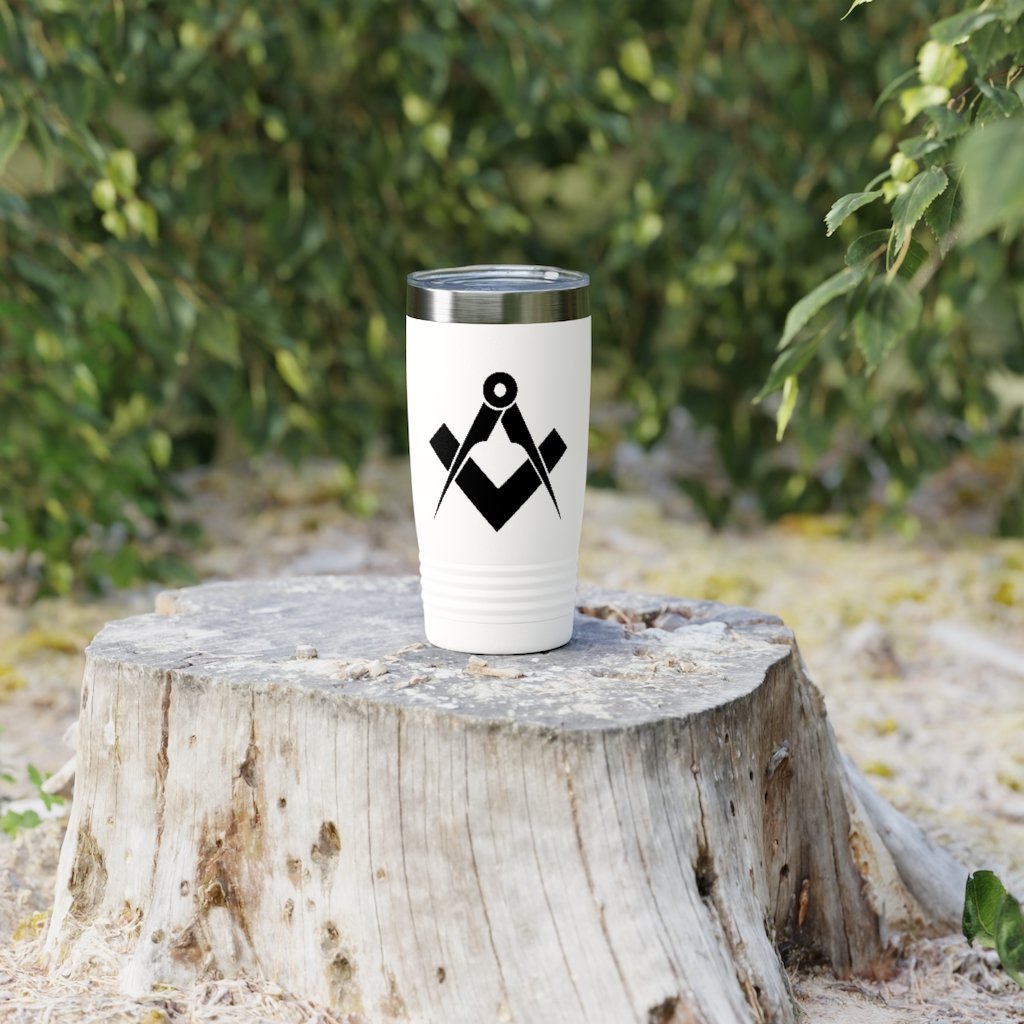 Master Mason Blue Lodge Ringneck Tumbler - Square & Compass - Bricks Masons