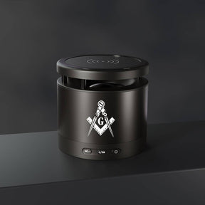 Master Mason Blue Lodge Speaker - Black with Square & Compass G - Bricks Masons