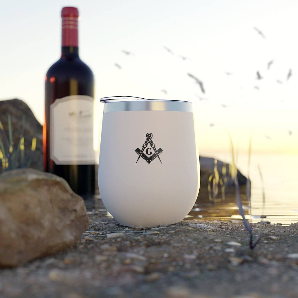Master Mason Blue Lodge Vacuum Cup - Square & Compass G - Bricks Masons