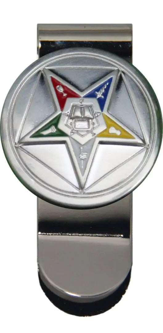 OES Money Clip - Chrome With Star Emblem