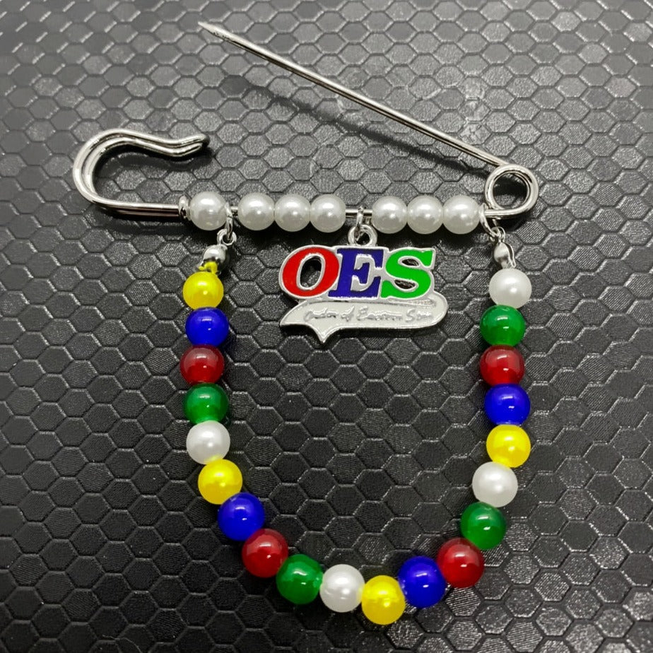 OES Lapel Pin - Handmade Exquisite - Bricks Masons