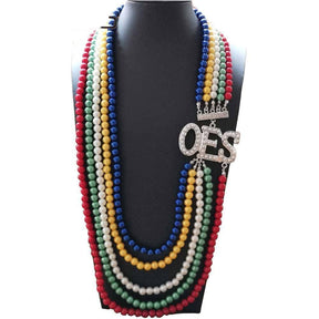 OES Necklace - Long Pearl - Bricks Masons