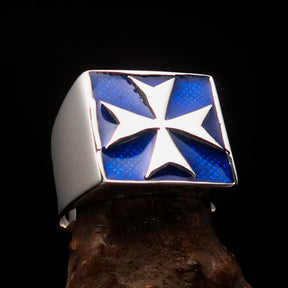 Order of Malta Ring - Blue Cross Sterling Silver