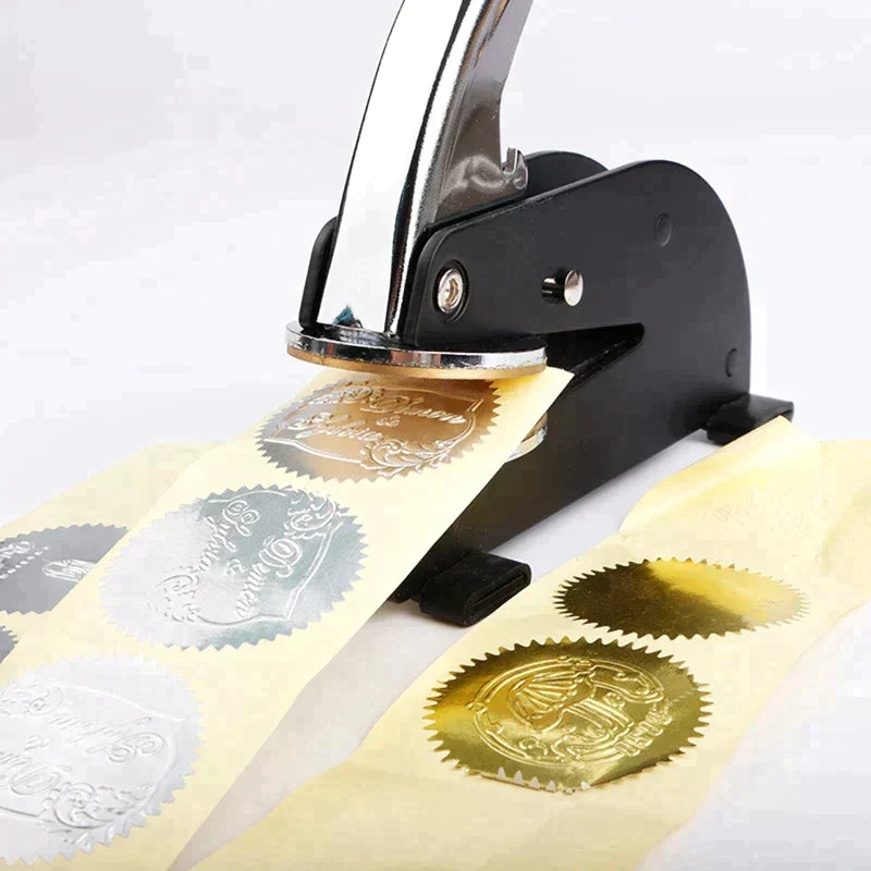 Order Of Malta Desktop Seal Press - Stainless Steel With Black Customizable - Bricks Masons