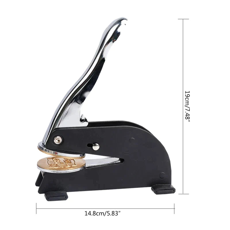 Order Of Malta Desktop Seal Press - Stainless Steel With Black Customizable - Bricks Masons