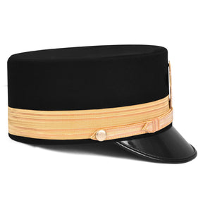 Past Commander Knights Templar Fatigue Cap - Gold Metal