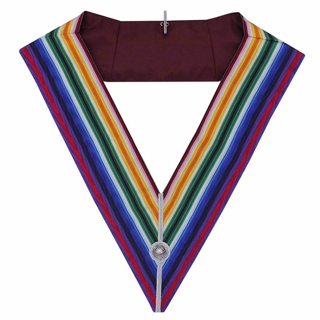 Past Commander Noah Royal Ark Mariner AMD Officer Collar - Handmade Embroidery - Bricks Masons