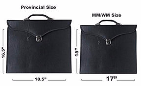 Past High Priest Chapter Apron Case - Red Leather MM, WM, Provincial - Bricks Masons