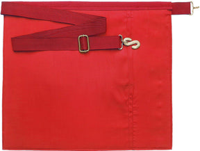 Past High Priest Royal Arch Chapter Apron - Red with Gold Braid - Bricks Masons