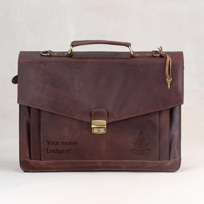 Past Master Blue Lodge California Regulation Briefcase - Various Sizes - Bricks Masons